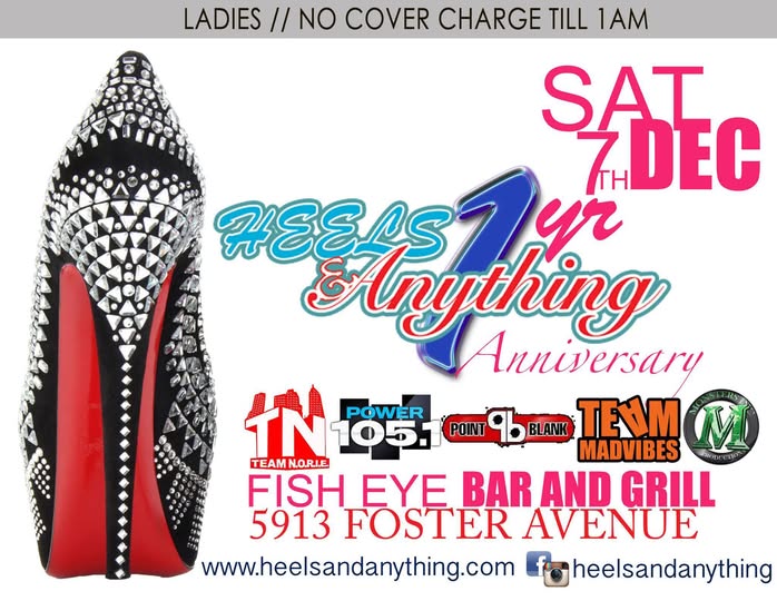 Original Heels and Anything seventh anniversary flyer